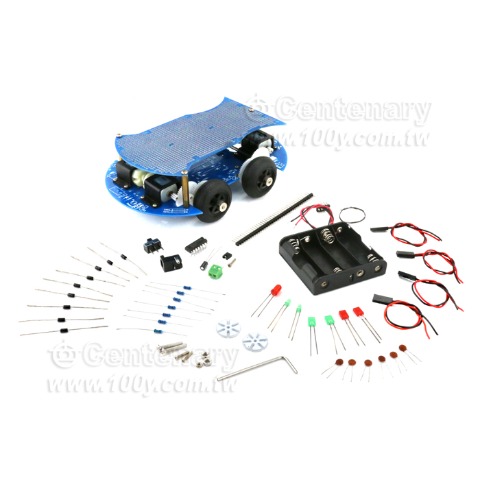 DIY version 4WD four-wheel drive robot car kit - 97134 Product Image