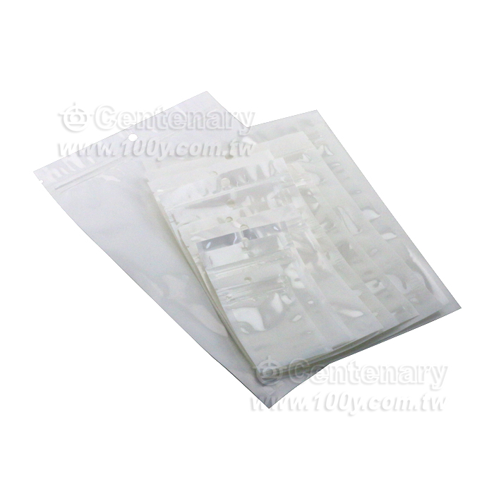 White Pearl Film Zipper Bag - 97802 Product Image