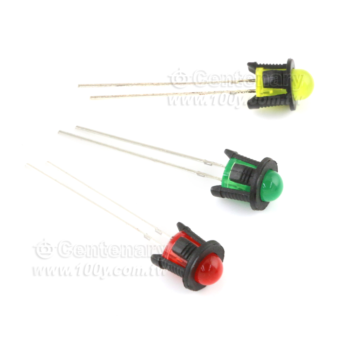 單顆∮5mm LED含燈套綠色 - 98813 產品圖片