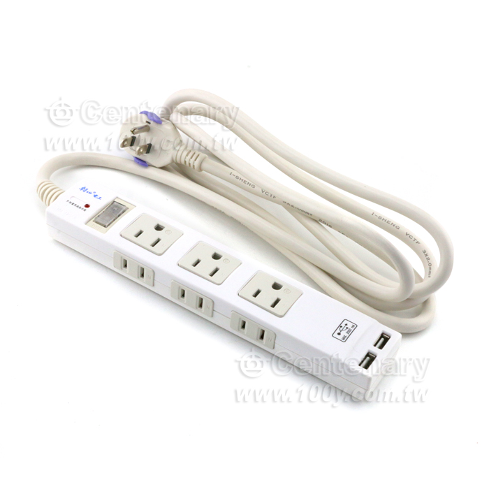 2USB+3P*3+2P*3 AC Power Strip - 99536 Product Image