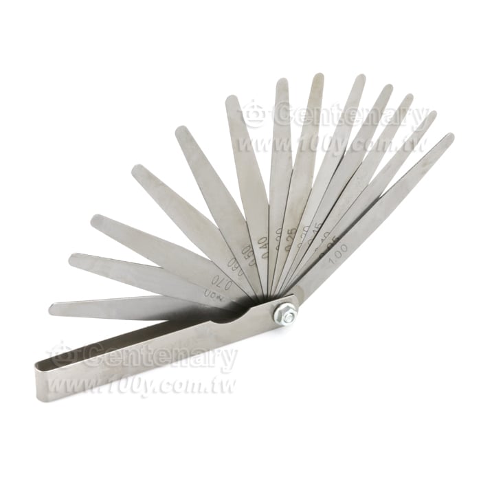EXPLOIT塞尺 0.05-1.00mm  13片/組, L:10cm - 46076 產品圖片