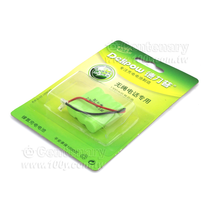 無線電話電池 2/3AAA 3.6V/350mAh - 102818 產品圖片
