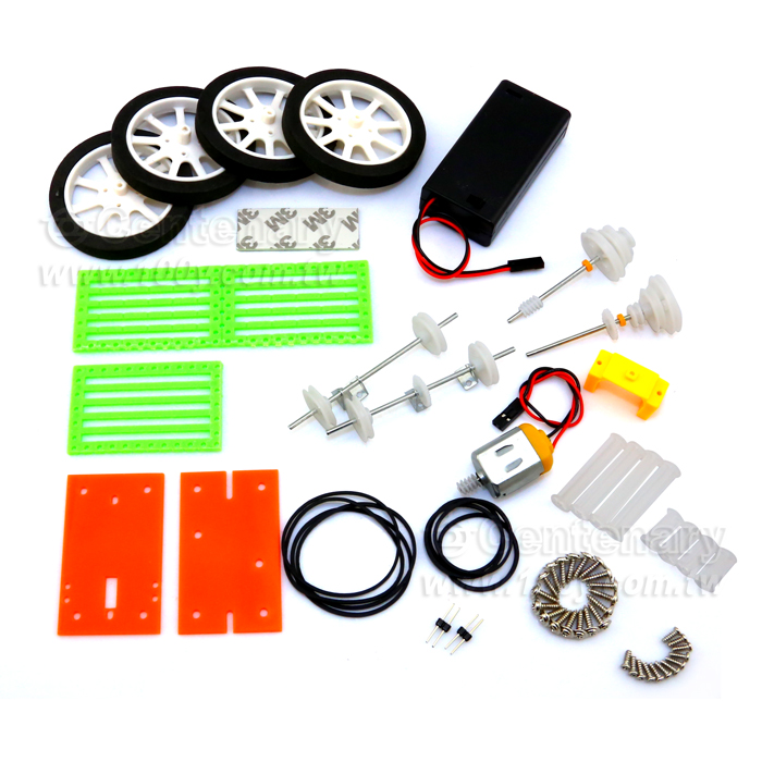 動手動腦電動拼裝玩具車 - 103738 產品圖片
