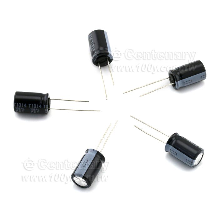 10uF/250V Aluminum Electrolytic Capacitor - 93752 Product Image