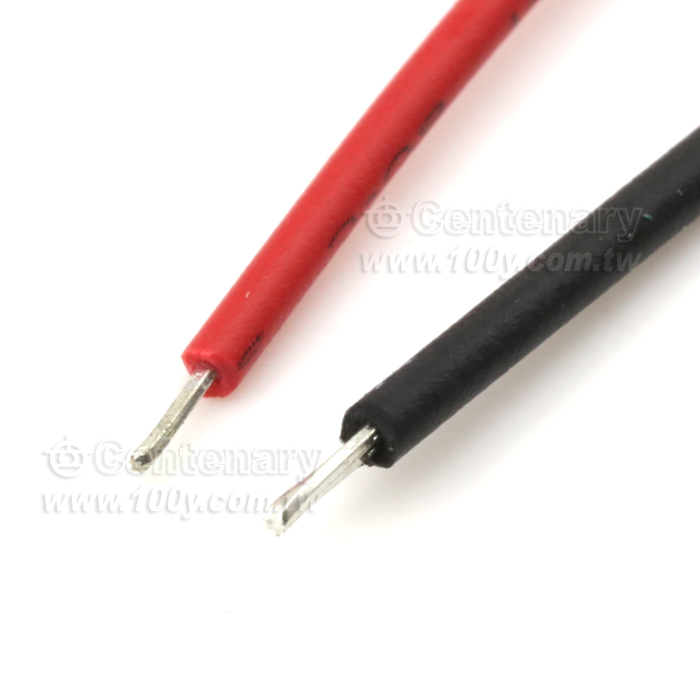 26AWG 雙頭上錫3mm  長100mm黃色  7/0.16 - 65917 產品圖片