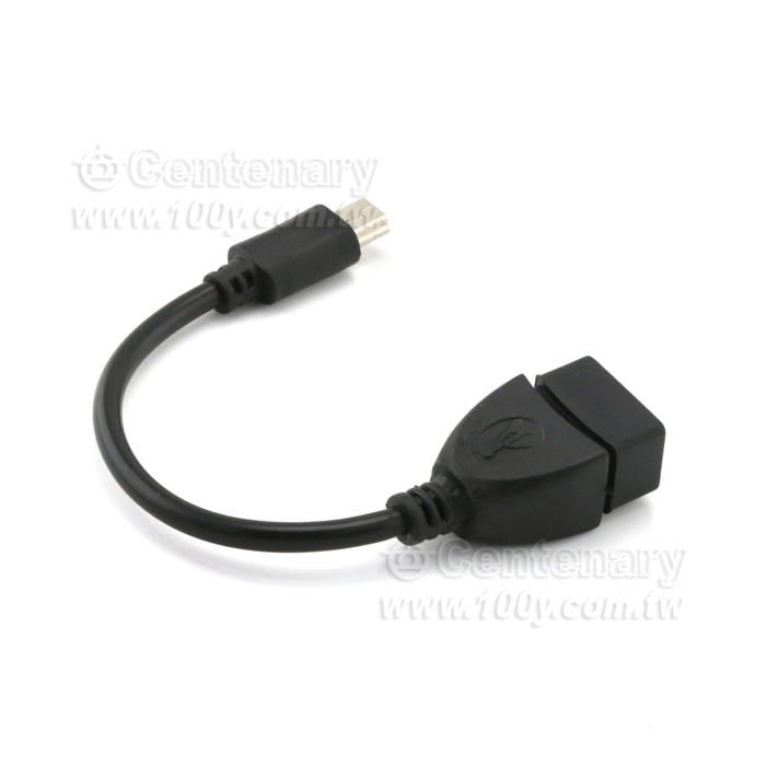 OTGtoMiniUSB數據連接線T型口轉A母-15CM - 104465 產品圖片