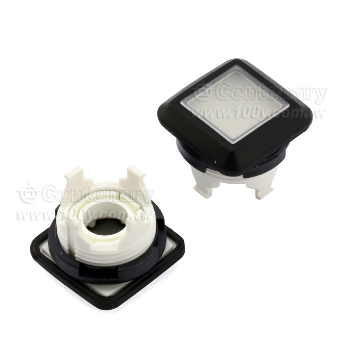 按鈕色蓋 正方黑/透明 IP67 - 103824 產品圖片