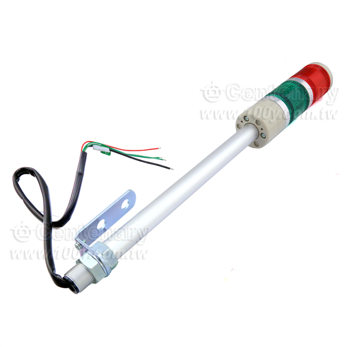 φ50桿式多層警示燈 二層 24V-紅綠 - 104584 產品圖片