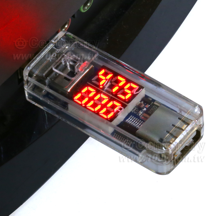 雙顯USB電壓電流表 - 105693 產品圖片