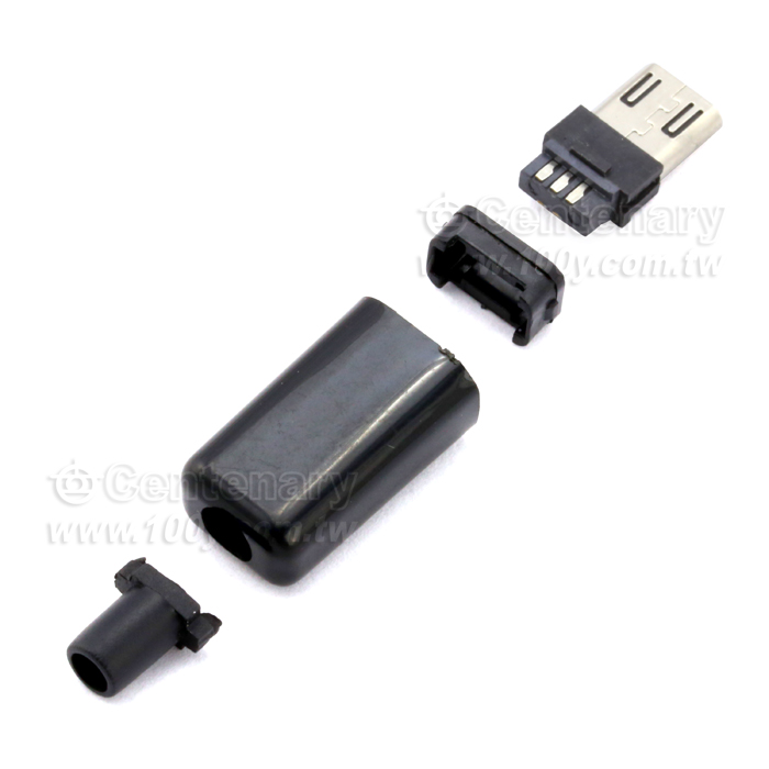 MICRO USB2.0 公頭5P插頭連接器 - 105727 產品圖片