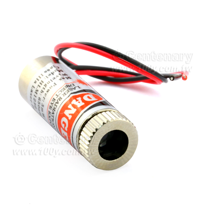 5mW 紅色點狀/可調焦距(650nm)3.0V-5V - 106340 產品圖片