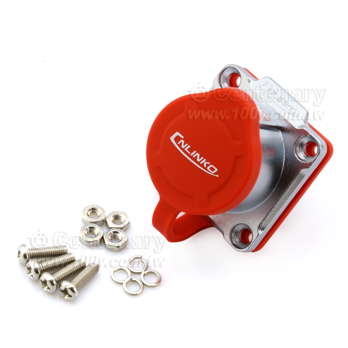 Cnlinko  LP24 type 3 Pins Female socket/Multi core power supply Industrial waterproof connectors - 108130 Product Image