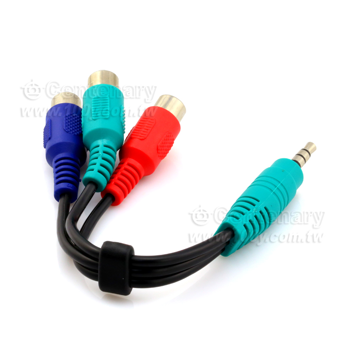 3.5 to 3RCA Video Cable - 108591 Product Image