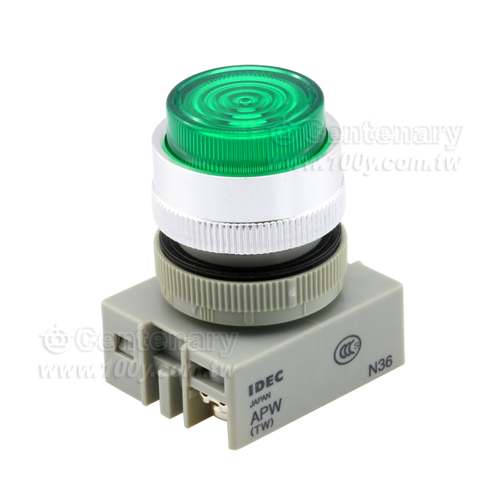 平頭圓形指示燈LED 紅色 DC24V - 108551 產品圖片