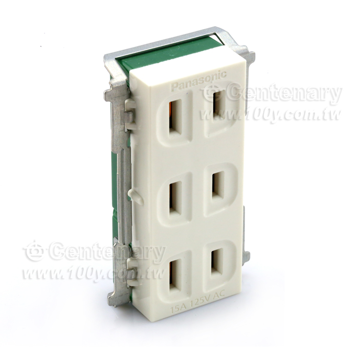 埋入式瞬瞬參插座 15A 125V AC - 108835 產品圖片