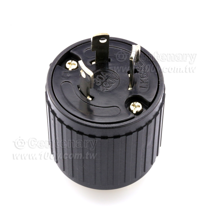 NEMA L8-30P Locking Plug - 108907 Product Image