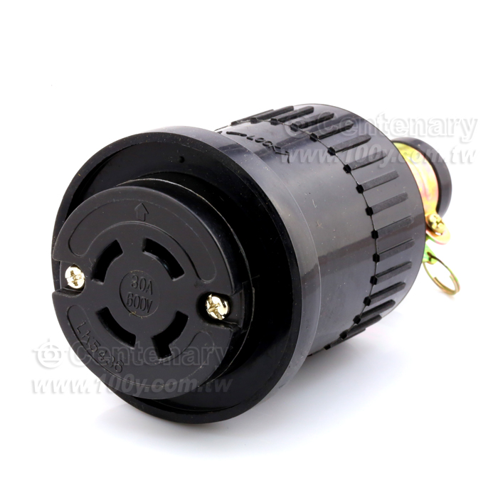 L17-30R Bakelite Locking Rubber Cord Connector - 108914 Product Image