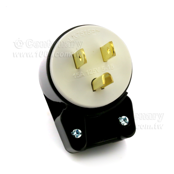 5-15P 付接地旋向直插頭H型3P15A / 125V - 108897 產品圖片