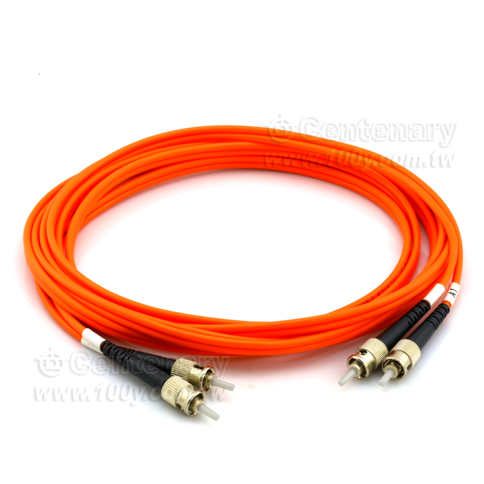 ST/PC-ST/PC多模雙芯光纖跳線 1M - 124047 產品圖片