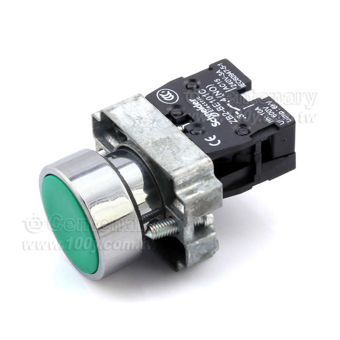 自復式按鈕開關 綠色 1NO AC/DC 600V - 109134 產品圖片