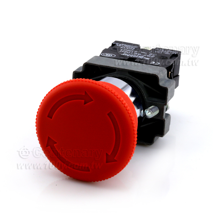  40mm 緊急停止按鈕開關 1NC 紅色 - 109135 產品圖片