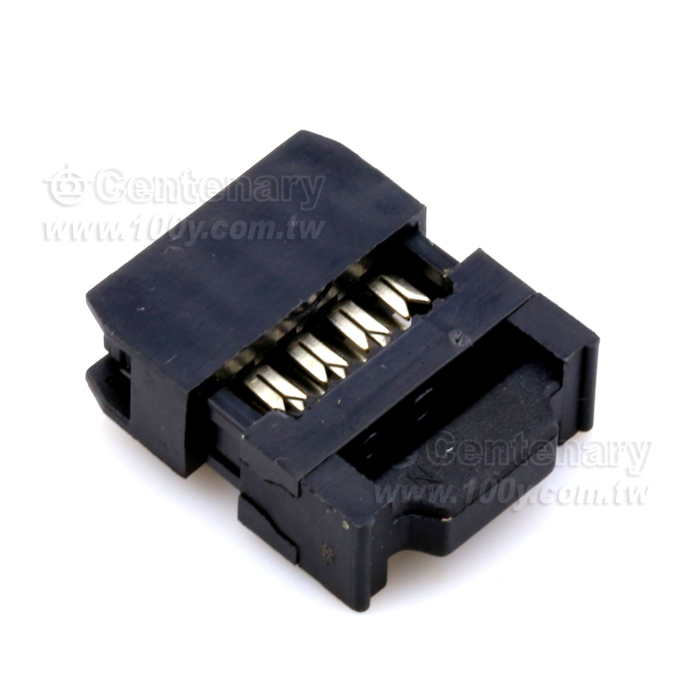18P_IDC壓排母插頭 P:2.54mm 【ROHS】(三件式) - 19742 產品圖片