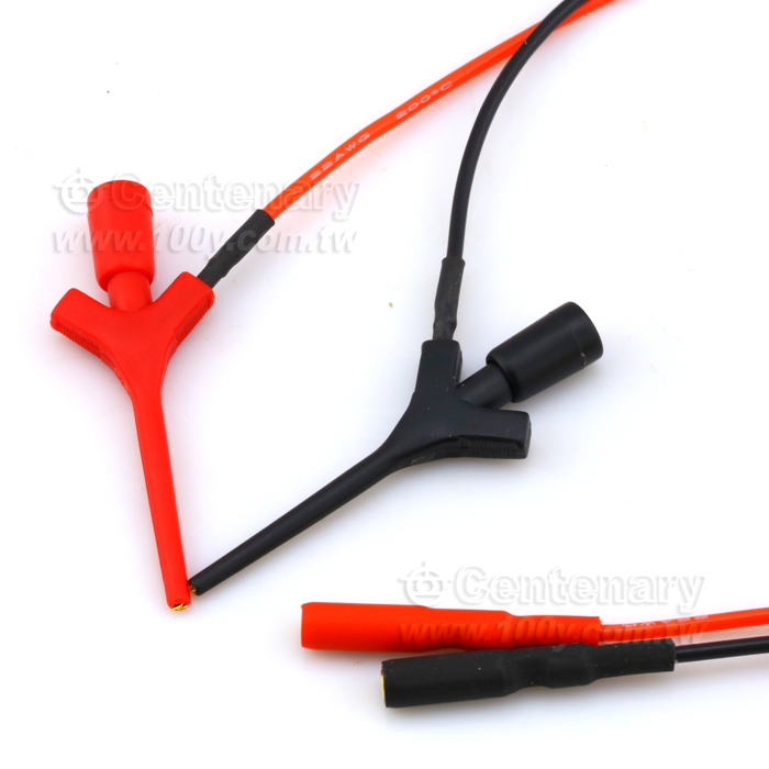 Silicone Wire With Gold-Plated Mini-Test Line Hock+2mm Lead IC Test Clip - 110099 Product Image