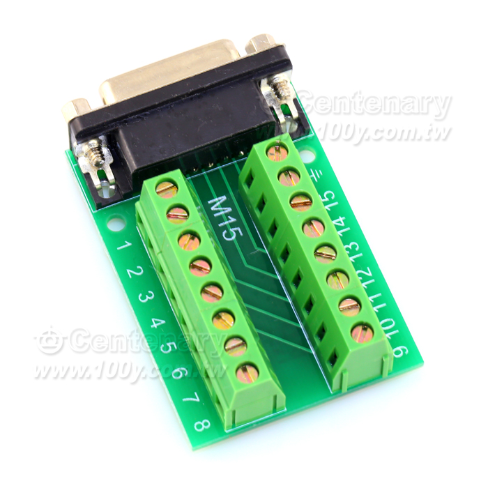 DB15 Female Transfer Terminal Module/ Nut - 106294 Product Image