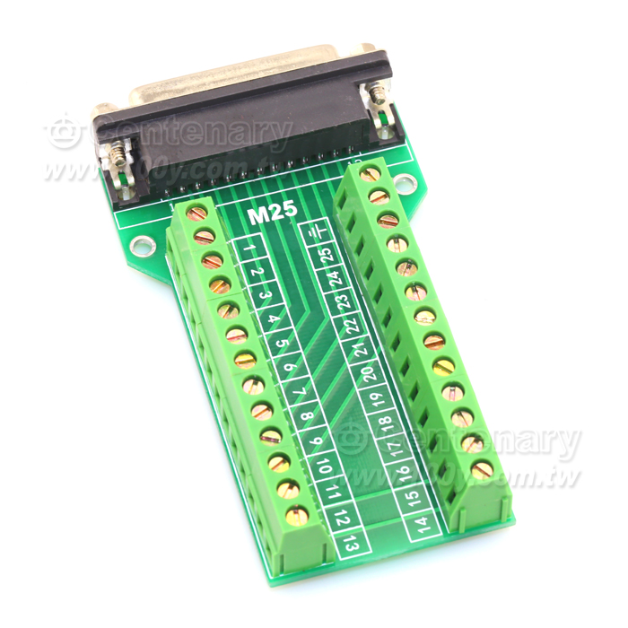 DB25 Female Transfer Terminal Module/ Nut - 106296 Product Image