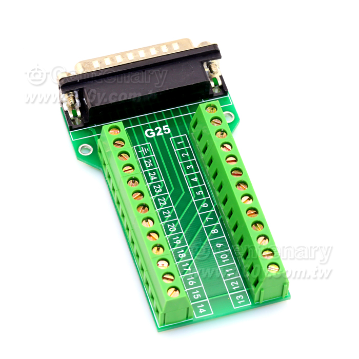 DB25 Male Transfer Terminal Module/ Nut - 106295 Product Image