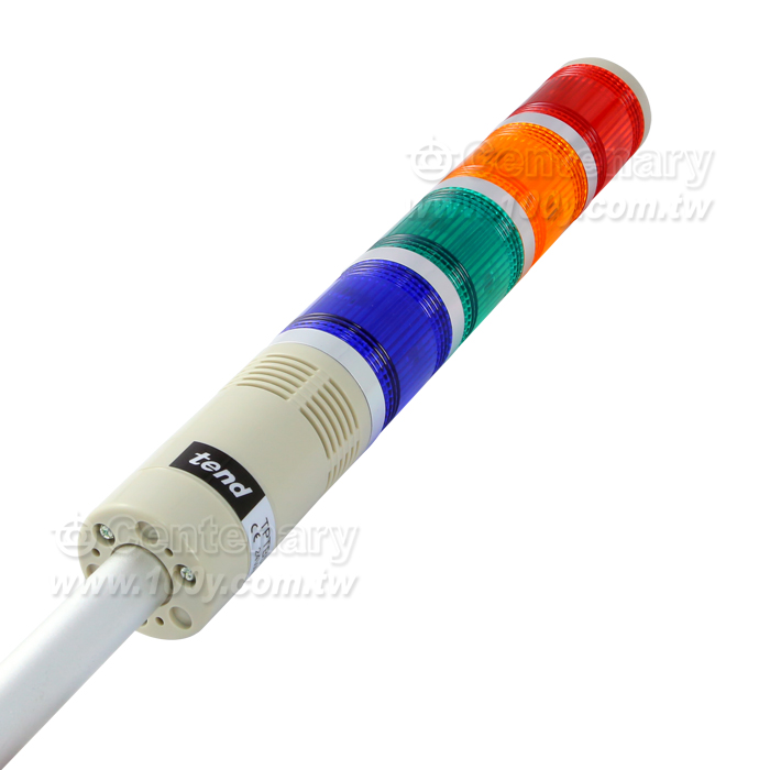 φ50桿式四層警示燈-鎢絲燈 24V (ROHS) - 12594 產品圖片