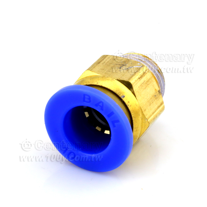 PC thread copper pneumatic connector - 110552 Product Image