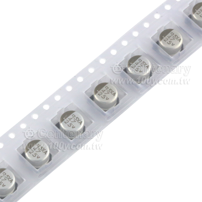 SMD電解電容 47uF/25V ±20% - 110305 產品圖片
