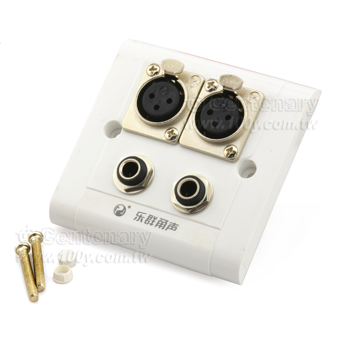 Two XLR Balanced Socket+6.35mm Straight Seat - 110415 Product Image