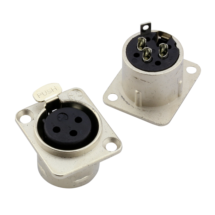 3P XLR Female Macaque Female XLR Socket Base Caron - 110408 Product Image
