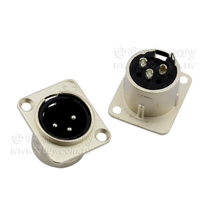 3P XLR Male XLR Male Macaque Seat Base - 110409 Product Image