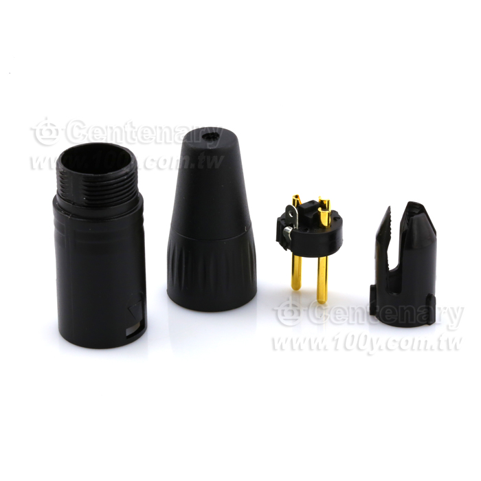 Gold-Plated 3P XLR Male/ XLR Parallel Plug - 110401 Product Image
