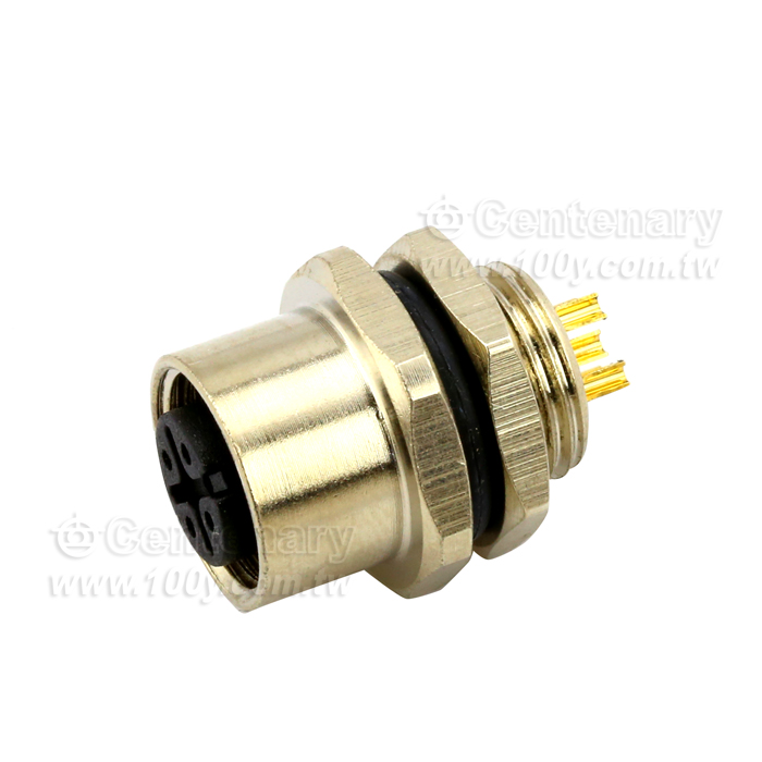 Solder 8P Female Socket_M12 Sensor Waterproof Connector - 112291 Product Image