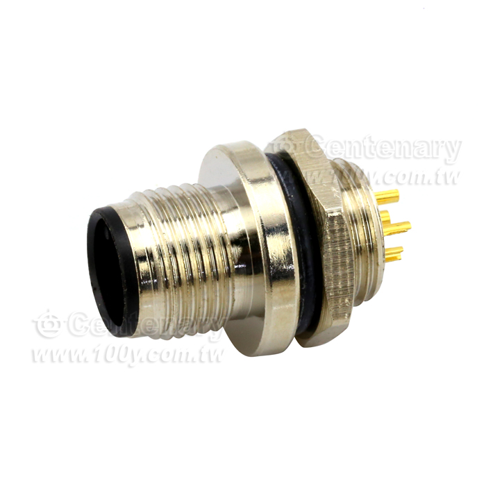 Solder 8P Male Socket_M12 Sensor Waterproof Connector - 112290 Product Image