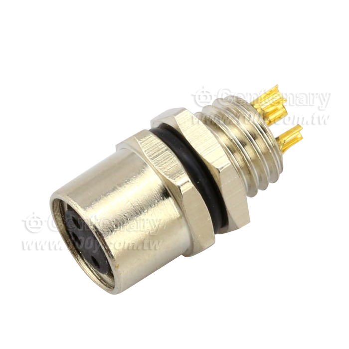 Solder 3P Female Socket_M8 Sensor Waterproof Connector - 110669 Product Image