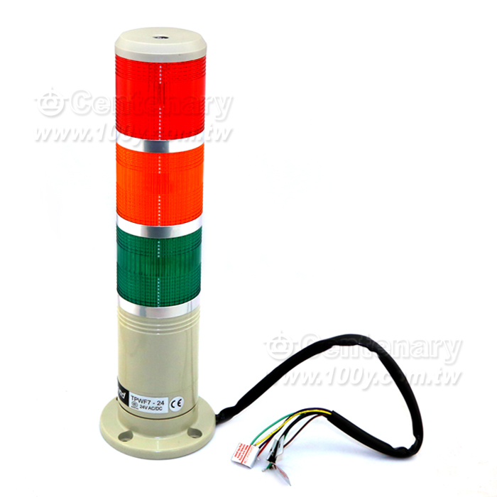 φ70盤式閃光警示燈24V LED 紅橙綠(ROHS) - 44383 產品圖片