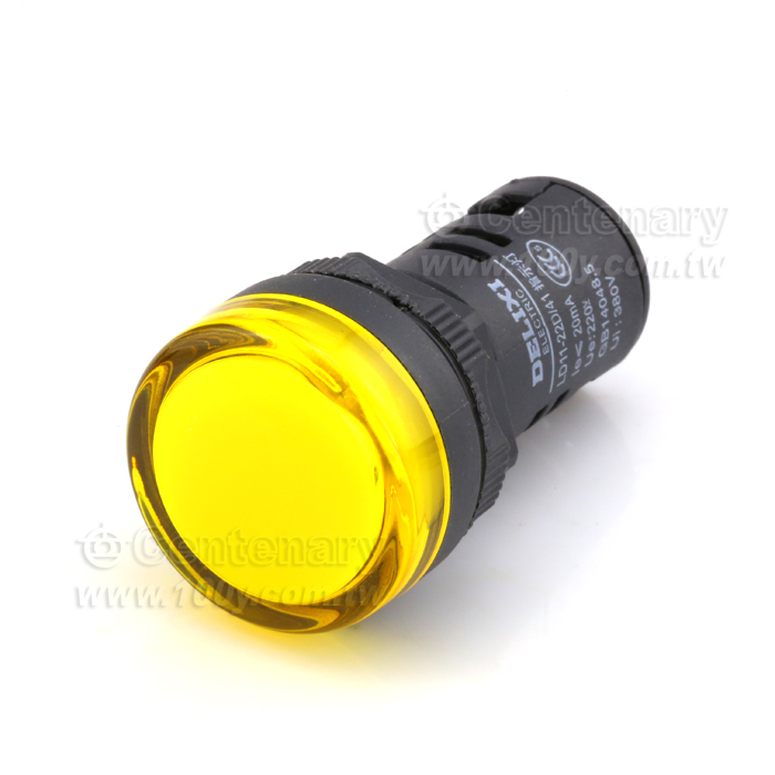 φ22 圓平形指示燈 綠色 AC220V - 110911 產品圖片