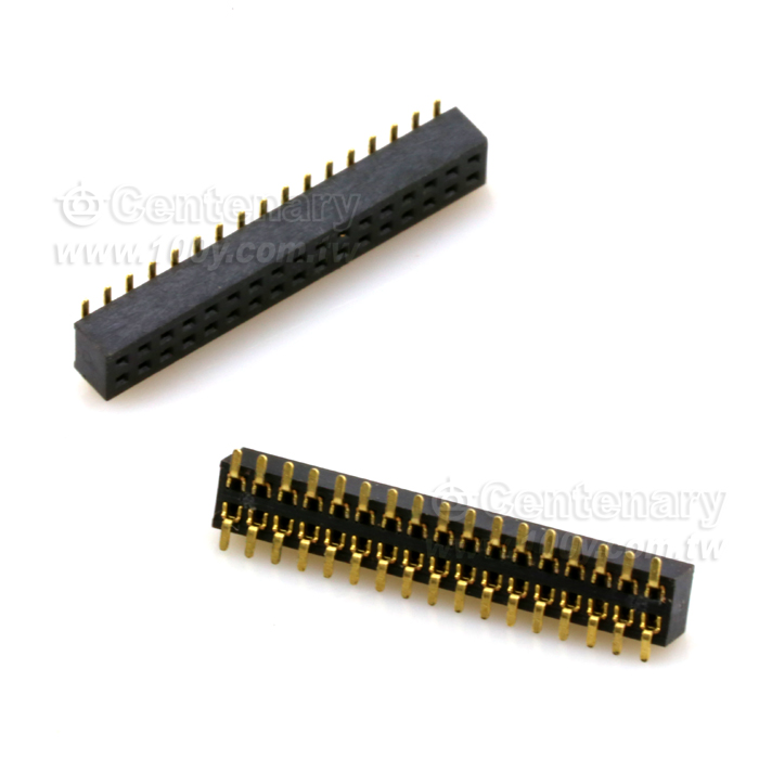 1.0mm Female Header Receptable - Double Rows - 111174 Product Image