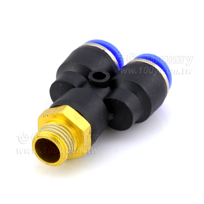Pneumatic fittings DPX Y type screw thread joint three - 111273 Product Image