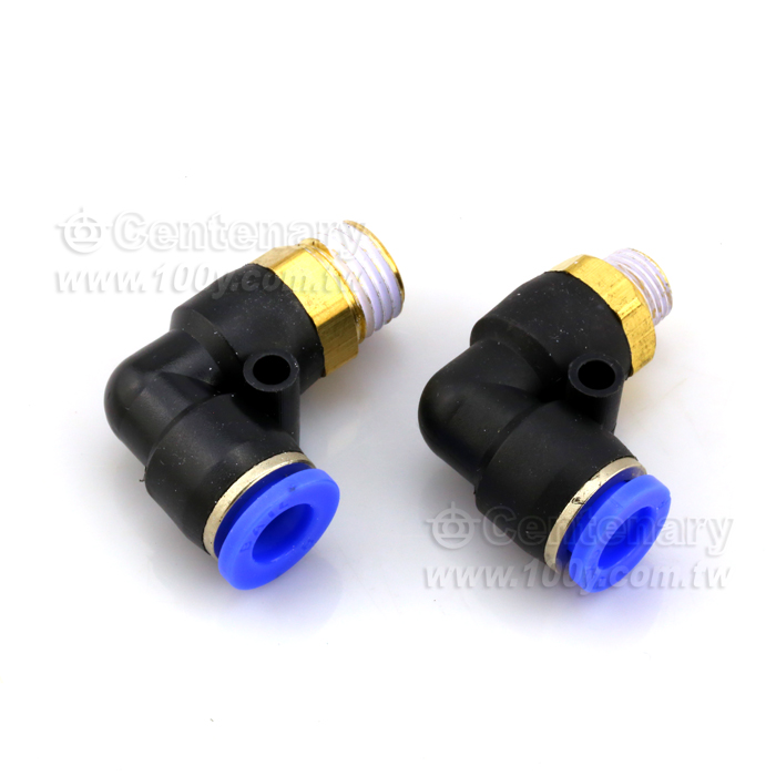 PL thread fast pneumatic bending joint L type - 111251 Product Image