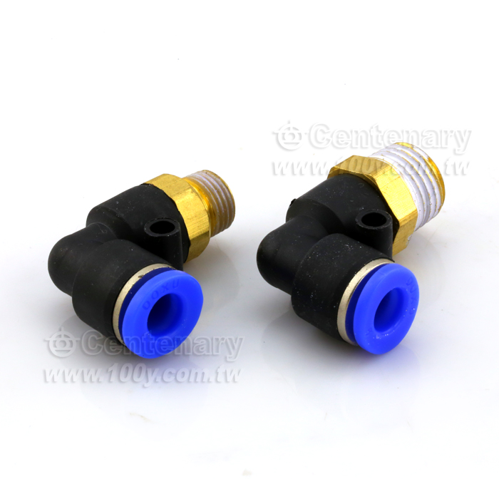 PL thread fast pneumatic bending joint L type - 111252 Product Image