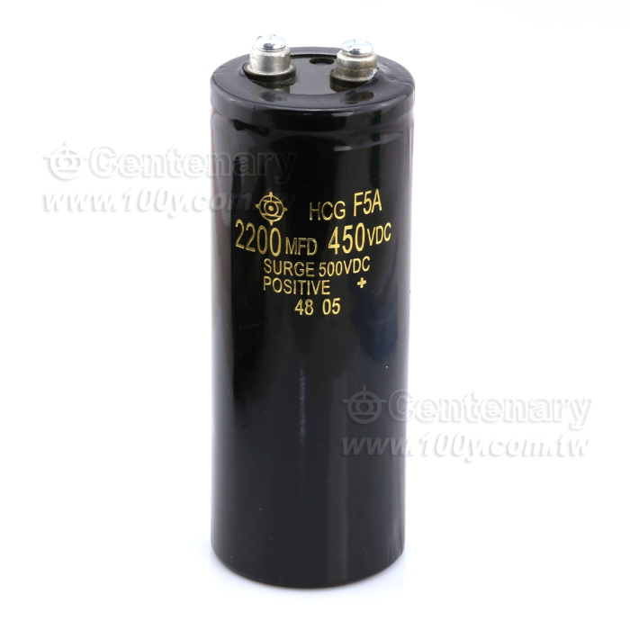 鎖螺絲電解電容 2200uF/450V - 111774 產品圖片