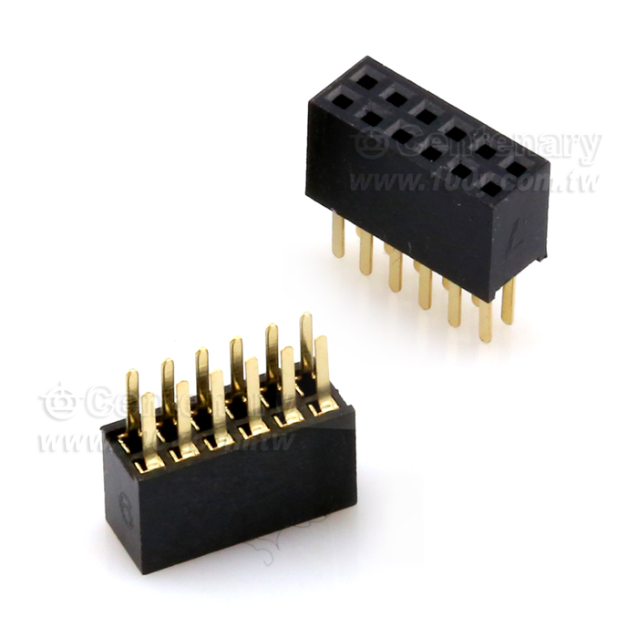 1.27mm Famle Header Receptables- Double  Row - 10491 Product Image