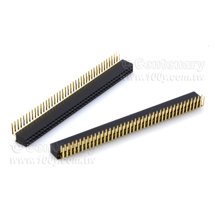 80P 雙排彎母座 90° P:1.27mm - 111890 產品圖片