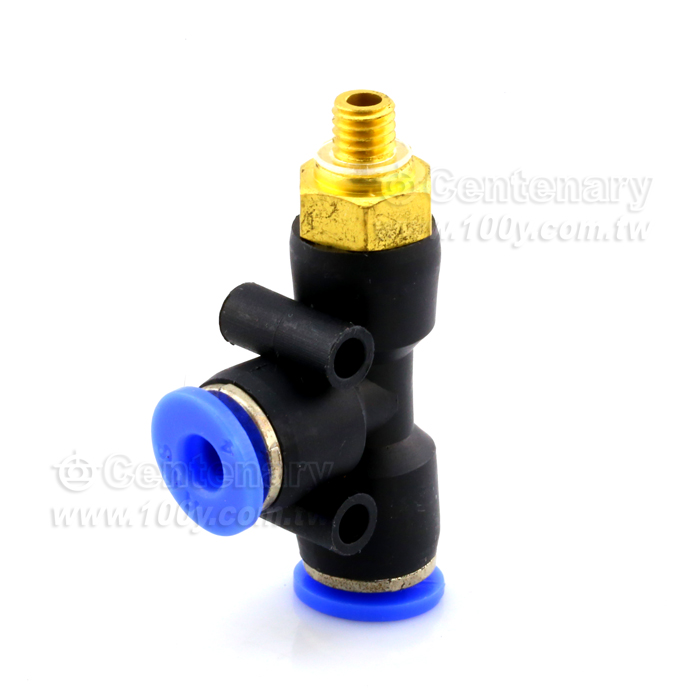 氣動氣管快速接頭螺紋側三通PD - 112462 產品圖片